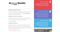 Desktop Screenshot of de-sleutelspecialist.nl